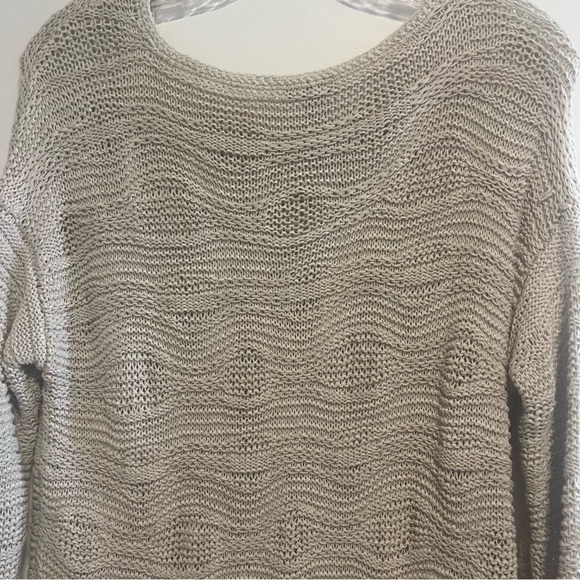 J Jill Oatmeal Textured Loose Knit Casual Sweater - Picture 7 of 13
